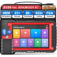 【Kostenlose Updates】 Neues KINGBOLEN K7 2026 Diagnosegerät für Autos, CANFD OBD2 Scanner, ECU-Codierung aller Systeme, Zwei-Wege-Scanning, 28 Reset-Funktionen