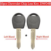 10pcs/lot DWO5 Car Transponer Key DWO4R Spare Ignition Chip Key Case for Chevrolet BEAT SAIL Captiva GM Lacetti SPARK Optra GM