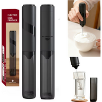 Handheld Egg Beater Froth Mixer Kitchen Stainless Steel Automatic Electric Coffee Milk Foaming Mixer Kitchen Whisk Tools