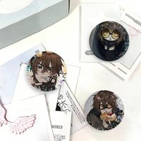 Creepypasta T-Ticci Toby Laser Badge Creative Brooches Backpack Accessories Make Great Gifts For Friends Children