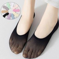 10 Pairs of Mesh Invisible Boat Women's Socks Silicone Anti-Slip Soft Comfortable Ultra-Thin Low-Cut Sock Solid Color Casual Sox
