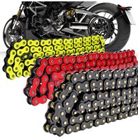 Universal 420 Size Electric Bike Chain 106 Links Heavy Duty Cycling Chain High Strength Steel Electric Bike Chain Replacement