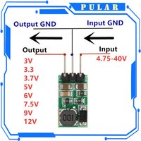 DD4012SA 1A DC 5-40V do 3V 3.3V 3.7V 5V 6V 7.5V 9V 12V Regulator DC-DC Step-Down Buck Converter Module Board