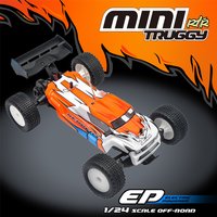 1/24 Serpent Spyder Truggy Mini RC Car with Gyro 2.4GHz EP RC Car RTR Remote Control Car Electric Toys for Adults and Kids New