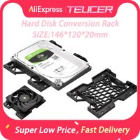 Optical drive bit hard disk conversion rack 5.25" to 3.5" 2.5" SSD Support fixed 2.5inch hard drive/3.5-inch hard drive/12CM fan