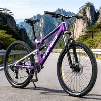 AliExpress NONE Soft Tail Dirt Slope Mountain Bike Full Suspension Off-road Shock Absorption Bicycle Lockable Front Fork Puncture-proof Tires