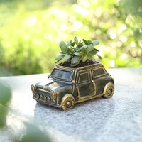 Boowan Nicole Plant Pot Silicone Molds for Concrete DIY Retro Styled Car Succulent Storage Pot Cement and Plaster Making Mould