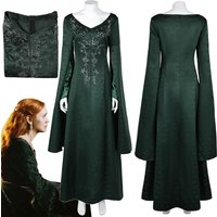 Alicent Cosplay Hightower Costume TV House Cosplay The Dragon Women Green Dress Disguise Outfits Female Halloween Carnival Suits