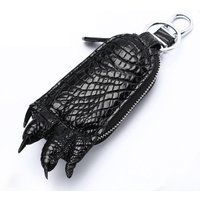 Crocodile Leather Key Bag Crocodile Claw Key Chain Men's Leather Car Lock Key Wallet Business Car Trinkets Key Holder Pochette