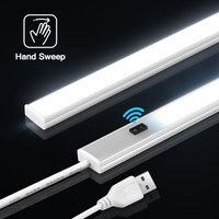 Under-Unit Light Kitchen LED Cabinet Light Bar Aluminium Bright Light Strip Non-Contact Motion Sensor Lamp For Cupboard Counter