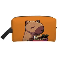 Cute Kapibala Cosmetic Bag For Boy/Girls Best Gifts 3D Cartoon Storage Bag For Children Makeup Bag Waterproof Travel Toiletry