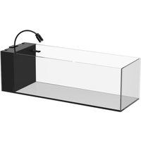 Fish Tank with Integrated Filter, 2025 New Ultra Clear Glass, Living Room Stream Aquascape, Easy To Clean and Maintain