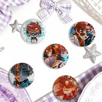 Cartoon Characters M-MrLololoshka Laser Badge Clothes Backpacks Hats Accessories Gifts For Children Friends Fans Collectibles