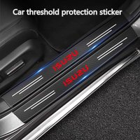 Carbon Fiber Car Threshold Protective Film Waterproof Car Sticker for Isuzu D-MAX D MAX Dmax I II WFR VAN NFR ATV TROOPER