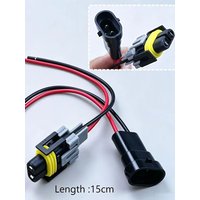 Cltgxdd 1 Piece 2-Pin Car Waterproof Connector H8 H9 H11 Bulb Headlight Socket Turn Signal Light Harness Plug 12124817 12124819