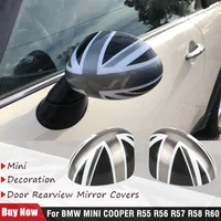 Manual Union Jack Fold Wing Mirror Caps Cover For BMW MINI COOPER R55 R56 R57 R58 R60 2PCS