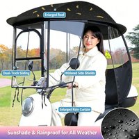 Universal E-Bike Rain Shelter Sun Protection Umbrella New Style Rainproof Canopy for Electric Scooter Motorcycle Tricycle