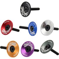 Bicycle Headset Cap with Screw Bike Stem Cover Aluminium Alloy Bicycle Stem Top Cap for Fork Head Tube Cycling Accessories