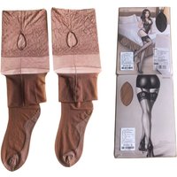 80cm/85cm Extra Long Stockings One Line Design Sheer Stockings With Reinforced Toes Women Summer See Through Over Knee Hosiery