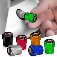 4Pcs Car Valve Stem Caps Cover Emblem Car Accessories For Audi A1 A3 8P A4 B5 B6 B7 B8 A5 A6 C5 C6 C7 A7 A8 Q3 Q5 Q7 TT 8V