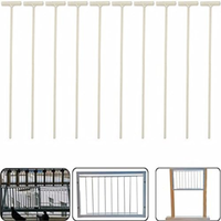 10Pcs Racing Pigeon Birds Entrance T Traps Removable Door Wire Bars for Birds Cage Lawn Porch Iron 4x25.5cm