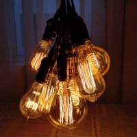 Retro Edison Bulb E27 220V 40W Light Bulb A60 ST64 T10 T45 G80 G95 Filament Vintage Ampoule Incandescent Spiral Lamp
