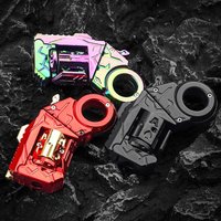 Metal Guns Eject Fidget Roller Paragraph Ring Mechanical Slider Relieve Stress Relief Sensory Toy Multi-functional Anti Anxiety