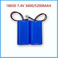 7.4V 3600/5200mAh Lithium Battery Pack Rechargeable for Power Tool/Lighting/Bluetooth Speaker with PCB Protection 18650