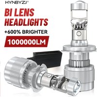 HYNBYZJ 4300K H4 Bi LED Projector Lens 1000000LM 800W LED Headlights Bulbs H7 6500K H8 H9 9005 9006 HB3 HB4 H11 9012 Car Lights