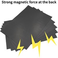 A4 Magnet Sheets 0.5mm Black Magnetic Mats for Refrigerator Photo and Picture Cutting Die Craft Magnets Magnetic on One Side