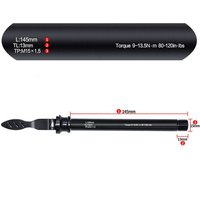 AliExpress Bicycle Thru Axle Quick Release Skewer Thread P1.5 Aluminum Alloy MTB Bike Rear Wheel Skewers For 100mm Front Fork Cycling Parts