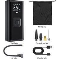 AliExpress NONE Motorcycle Car Bicycle Ball Air Pump Portable Tire Inflator Emergency Pumping Cordless Compressor LCD Display Inflatable Pump
