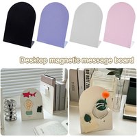 New Large Capacity Desktop Message Board Vertical Curved Magnetic Photo Frame Storage Board Office Home Desktop Ornament