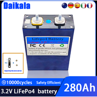 NEW 3.2V 280Ah LiFePO4 Battery Rechargeable Cells for Solar Energy DIY Lithium Battery Pack Home Power 12V24V48V60V in Stock