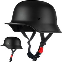 AliExpress HEROBIKER Motorcycle German Style Scoop Helmet Retro Half Helmet For Men And Women Summer Cruising Electric Bike Helmet DOT Approved