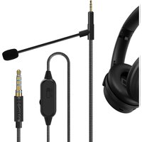 Geekria Boom Mic Headphone Cable Compatible with Bose QC Ultra QC SE 700 QC45, 2.5mm Jack Nylon Braided Replacement Cord (1.7m)