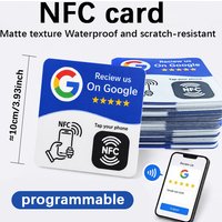 Programmierbarer, strukturierter, wasserdichter und verschleißfester selbstklebender NFC-Aufkleber NFC215 13,56 MHz, Durchmesser ≈10 cm. Google-Bewertung