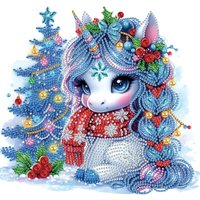 Unicorn Special Shape Diamond Art Painting Kit for Adult Beginner,Crystal Diamond Special Shape Kit for Home Wall DecorationGift