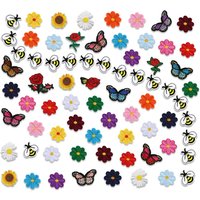 12PC Multicolored Butterfly Sunflower Embroidery Fabric Patches for Clothing, Shoes, Hats, DIY Patches and Fabric Accessories