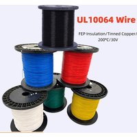 10/20/50M UL10064 FEP Wire 26/28/30/32/34/36/40AWG Plastic Ultra Fine Micro Litz Wires Solder High Conductivity Copper Cable