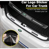 1pcs Transparent Car Trunk Protective Sticker Accessories Emblem For Land Rover Discovery R4 LR2 Range Rover Evoque Sport Dander