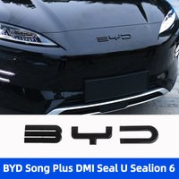Front Emblem Modification Black Warrior Car Badge Covering Styles Emblem For BYD Seal U Sealion 6 Song Plus DMI Black
