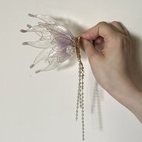 Sweet Chic Mermaid Princess Ear Cuffs Flower Fairy Elf Ear Fins Ear Cuffs Aesthetic Non-piercing Pearl Tassel Ear Clips Girls