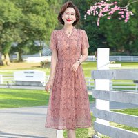 Summer Elegant Midi Print Dress Women Korean Ruffle Short Sleeve A-Line Dresses Casual Floral Beach Vestidos Plus size