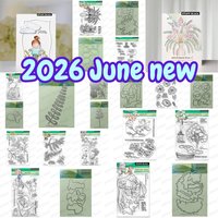 Stamps 2026 June New Gallic Rose Metal Cutting Dies For DIY Scrapbooking Crafts Maker Photo Album Template Handmade Decoration