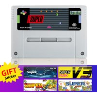 REMANK Super SFC Cart 3000+Retro Game SFC V3.0 Cart DSP SNES SFC Cart Flash SFC V3 For 16-Bit JP/EU/USD/Game Console