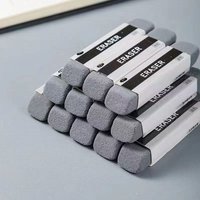 6pcs Frosted Eraser School Office Traceless Matte Erasers Ballpoint Pen Ink Pen Pencil Writing Correction Sand Eraser Stationary