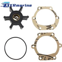 For Johnson 09-810B-1 Jabsco 653-0001 or Yanmar F4B 128990-42200 Sea Water Pump Impeller Kit Replace for Volvo 876097 CEF 500101