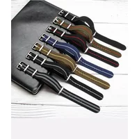 French Troops Parachute Bag Watchband for Elastic Nylon Belt Watch Strap Bracelet Military Watch Band 20mm 22mm