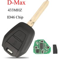 jingyuqin 2Buttons Remote Car Key Contro For ISUZU D-Max M-UX 433.92Mhz ASK ID46 Chip TOY43 Auto Key Fob Replacement